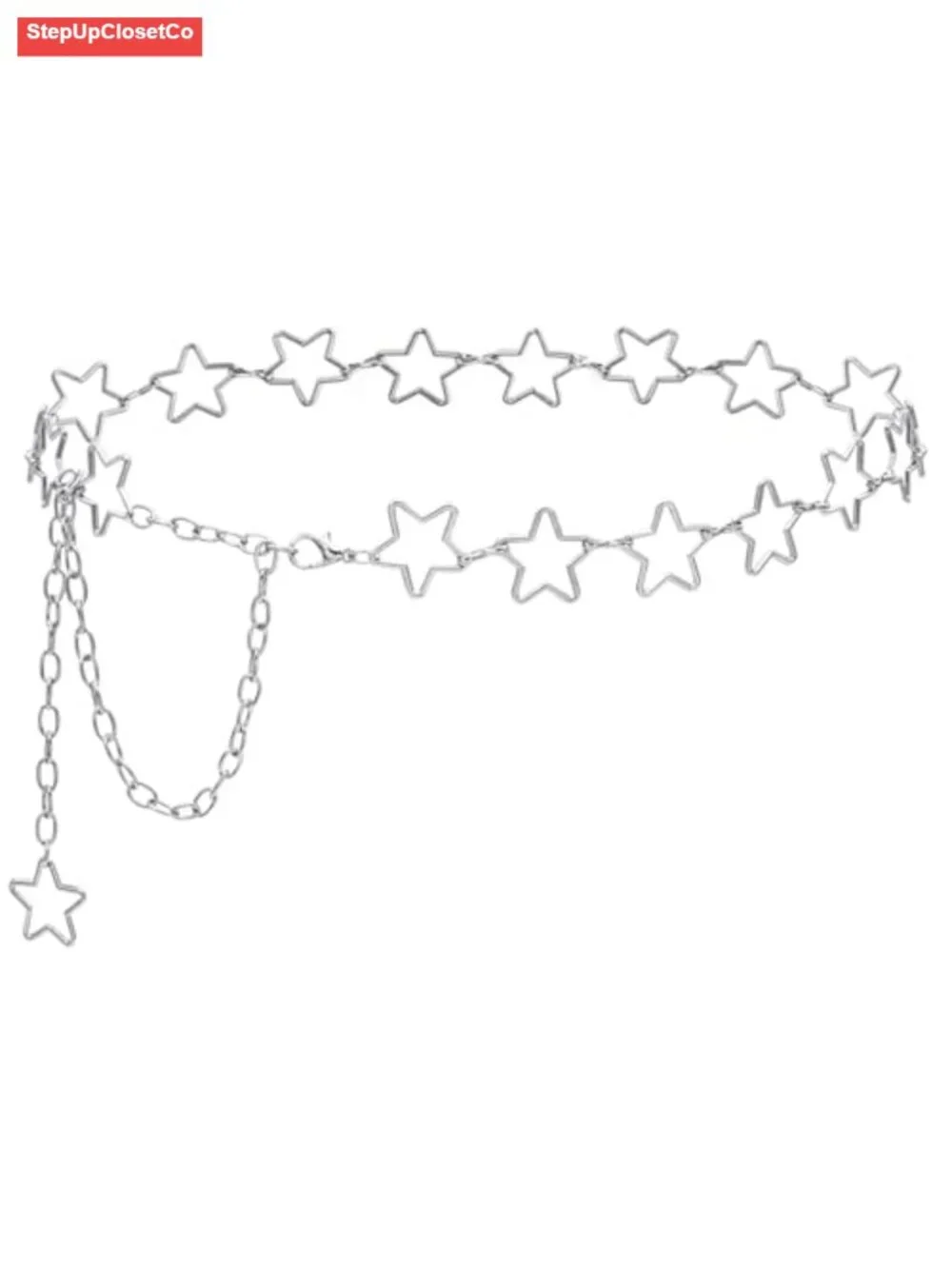 Waist Chain Belt for Women Adjustable Belly Chain Alloy Metal Link for Dresses